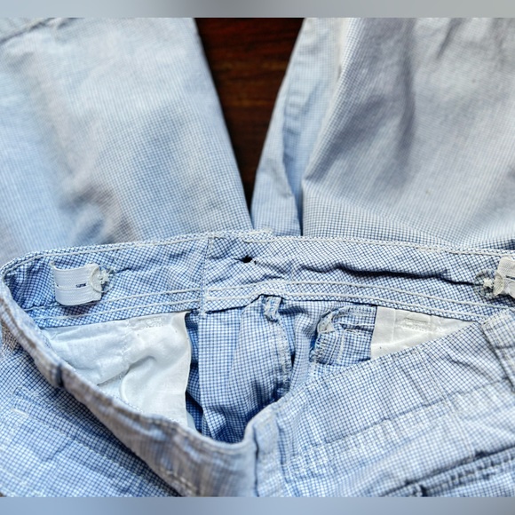 CHEROKEE SHORTS BOYS PLAID LIGHT BLUE AND WHITE - Picture 11 of 15